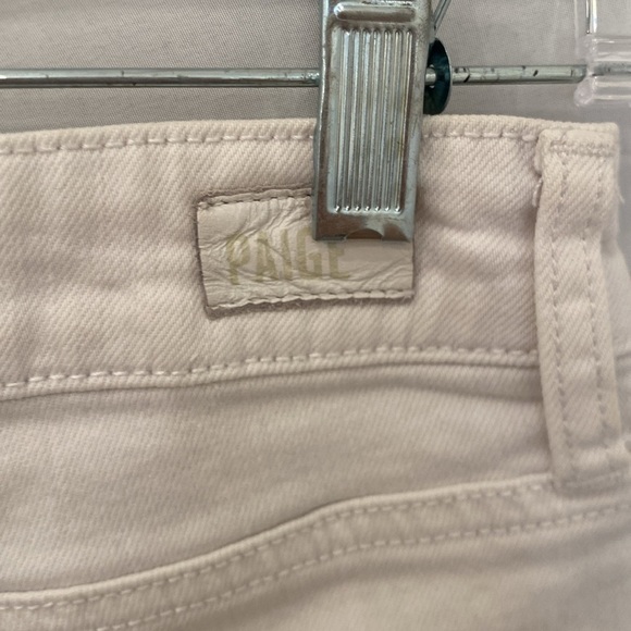 Paige jimmy jimmy 5 pocket cuffed hem white denim shorts, size 26 - Picture 4 of 5
